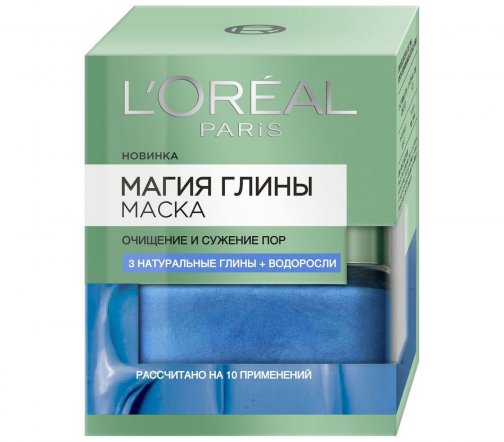 L'Oreal Paris Магия Глины Маска для лица Очищение и сужение пор 50мл