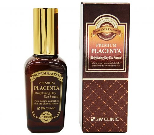 3W Clinic Placenta Premium Сыворотка для области вокруг глаз антивозрастная Brightening Day 50мл