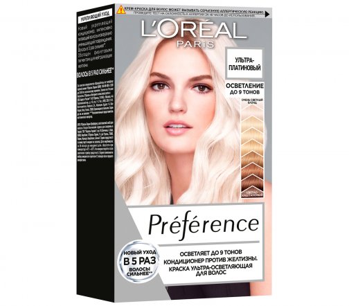 L'Oreal Paris Preference Краска для волос Ультра-платиновый блонд