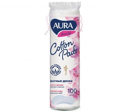 Aura Beauty Диски ватные 100шт
