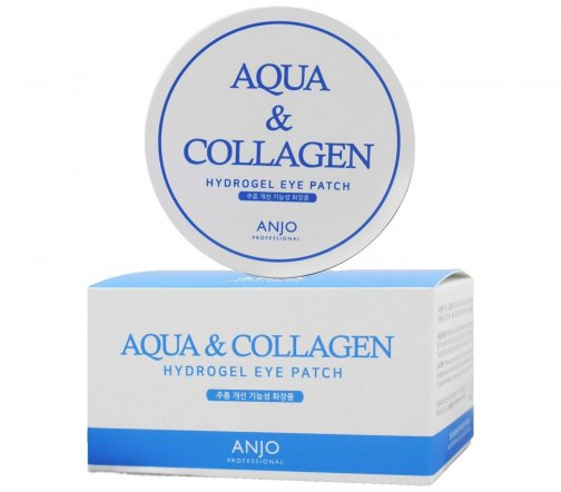 Anjo Professional Aqua&Collagen Патчи для глаз гидрогелевые 60шт