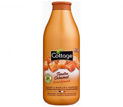 Cottage Moisturizing Гель для душа и пена для ванны 2в1 Сладкая карамель 750мл