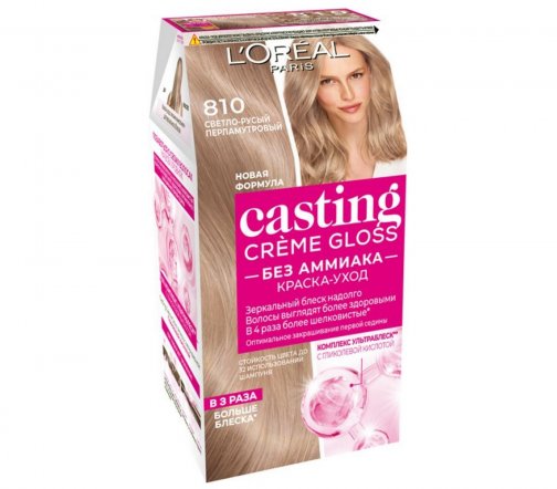 L'Oreal Paris Casting Creme Gloss Краска для волос 810 Перламутровый русый