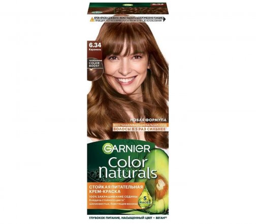 Garnier Color Naturals Крем-краска для волос 6.34 Карамель