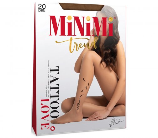 Minimi Колготки Trend Tattoo Love 20 den