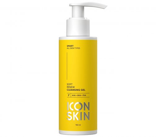 Icon Skin Гель очищающий для умывания с кислотами Soft Renew 150мл