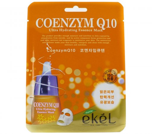 Ekel Маска тканевая для лица Coenzym Q10 25мл