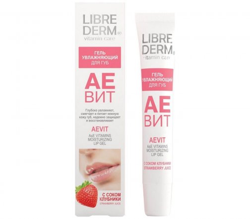 Librederm Aevit Гель для губ увлажняющий Клубника 20мл