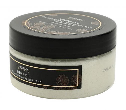 Organic Guru Скраб сахарный для тела Конопляное масло 200мл
