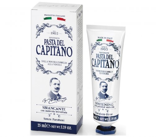 Pasta Del Capitano Паста зубная Отбеливающая с запатентованной молекулой 75мл