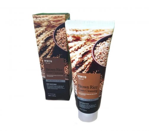 Branig Foam Cleansing Deep Moisturize Пенка для умывания с экстрактом коричневого риса 100гр