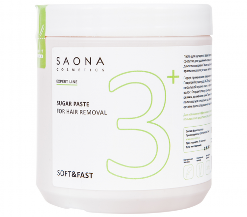 Saona Cosmetics Паста для шугаринга 3+ Мягкая без разогрева