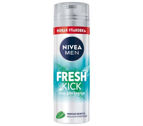 Nivea Men Пена для бритья Fresh Kick 200мл