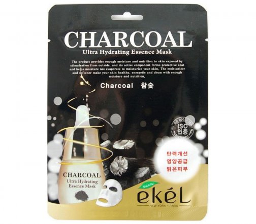 Ekel Маска тканевая для лица Charcoal 25мл