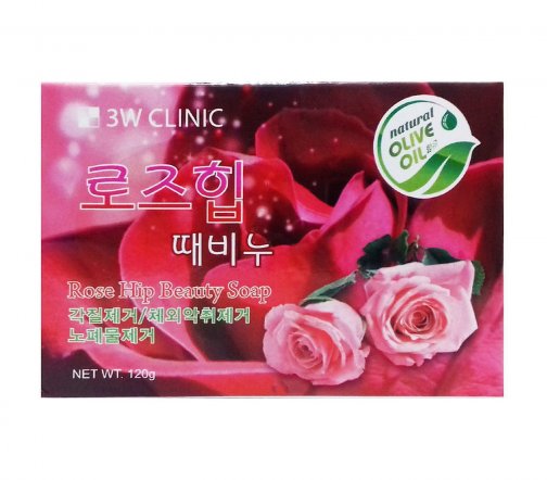 3W Clinic Rose Hip Beauty Мыло 120г