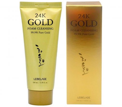 Lebelage 24KGold Пенка для умывания с биозолотом 100мл