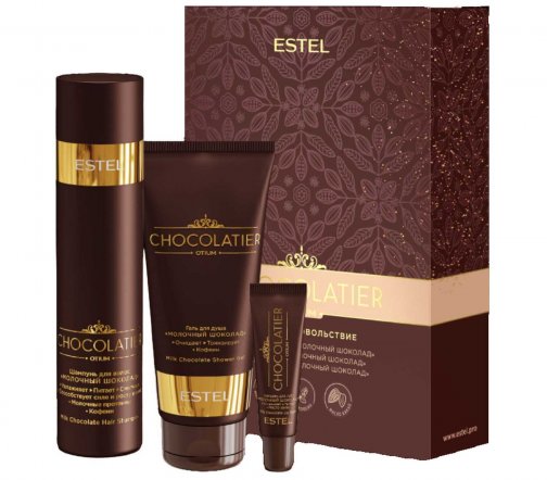 Estel Otium Chocolatier Набор Тающее удовольствие Шампунь 250мл+Гель для душа 200мл+Бальзам для губ