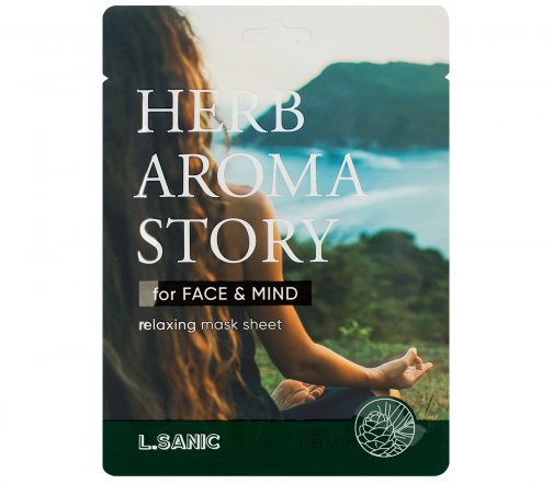 L.Sanic Herb Aroma Story Маска тканевая с экстрактом кедра и эффектом ароматерапии 25мл