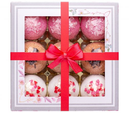 Laboratory Katrin Набор бурлящих шаров для ванн Candy bath bar La boite des bonbons 9*40u
