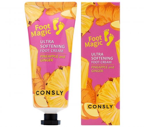 Consly Крем ультрасмягчающий для ног Ананас и имбирь 100мл