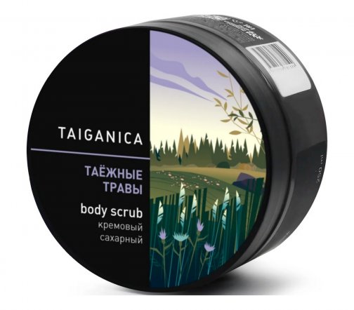 Taiganica Скраб сахарный для тела Таежные травы 250гр