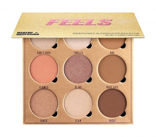 Makeup Obsession Палетка для макияжа хайлайтеры+бронзеры Feels