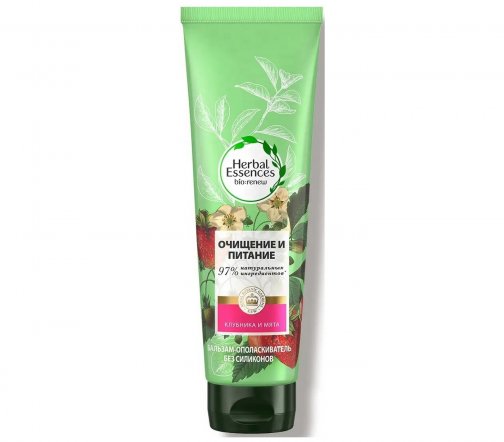 Herbal Essences Бальзам-ополаскиватель Белая клубника и Сладкая мята 275мл