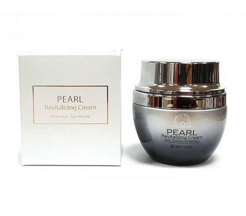 3W Clinic Pearl Revitalizing Крем для лица антивозрастной с жемчугом 50мл