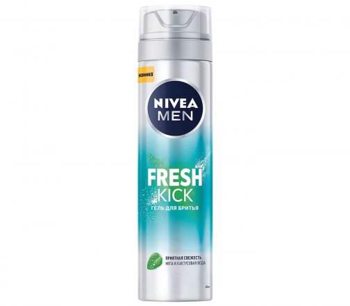 Nivea Men Гель для бритья Fresh Kick 200мл