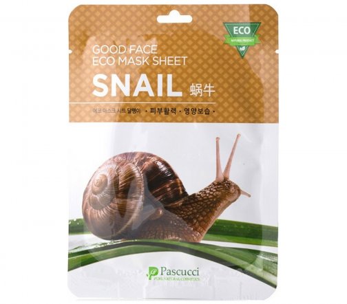 Pascucci Маска тканевая для лица Муцин улитки 23мл