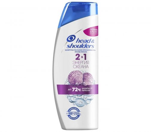 Head & Shoulders Шампунь и бальзам-ополаскиватель против перхоти 2в1 Энергия океана 400мл