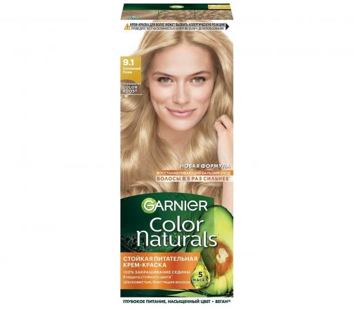 ЯGarnier Color Naturals Крем-краска для волос 9.1 Солнечный пляж