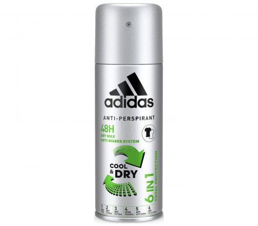 Adidas Cool&Dry Max 6 In 1 Дезодорант-спрей 150мл