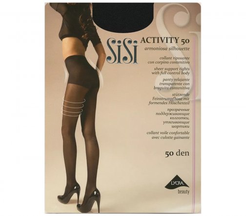 Sisi Колготки Activity 50 den 3-M Черный