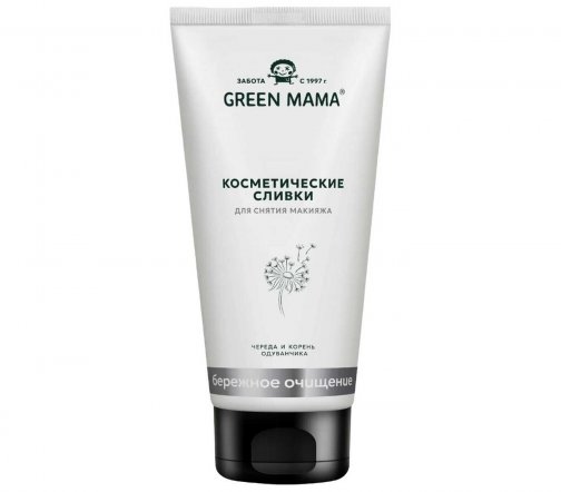 Green Mama Бережное очищение Сливки для снятия макияжа Череда и корень одуванчика 170мл