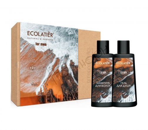 Ecolatier Men Набор Energy Гель для душа 150мл+Шампунь 150мл