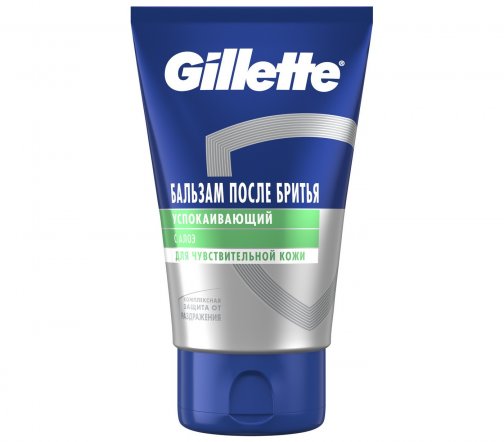 Gillette Men Бальзам после бритья Успокаивающий с алоэ для чувствительной кожи 100мл