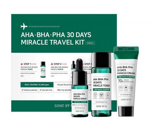 Some By Mi 30 Days Miracle Travel Набор мини средств для проблемной кожи с кислотами