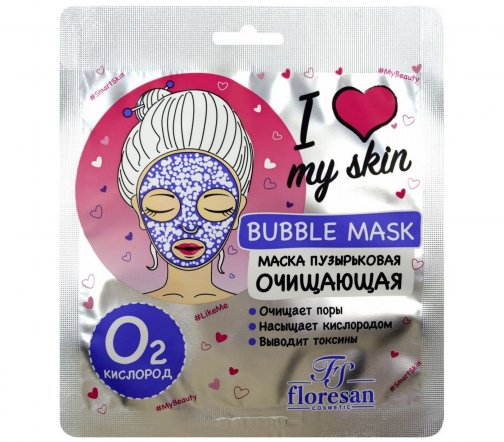 Floresan I Love My Skin Маска пузырьковая очищающая для лица 36гр