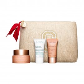 Clarins Extra-Firming Набор Крем дневной 50мл+Криомаска для лица 15мл+Крем ночной 15мл+Косметичка