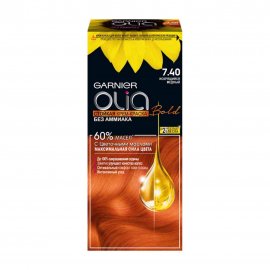 Garnier Olia Крем-краска для волос 7.40 Искрящийся медный