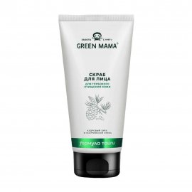 Green Mama Формула Тайги Скраб для лица Кедровый орех и уссурийский хмель 170мл