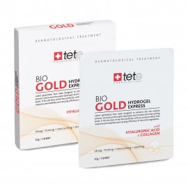 Tete Маска коллагеновая моментального действия с коллоидным золотом Bio Gold Hydrogel 1саше