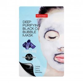 Purederm Deep Purifying O2 Bubble Mask Маска кислородная для лица Древесный уголь 20гр