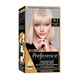 L'Oreal Paris Preference Краска для волос 10.2 Светло-светло-русый жемчужный