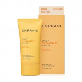 Enprani Daily Mild&Moist SPF50 Крем ежедневный мягкий увлажняющий солнцезащитный для лица 70мл