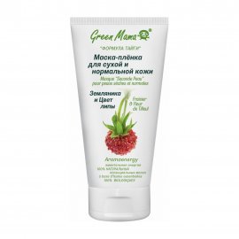 Green Mama Формула Тайги Маска-пленка для сухой и нормальной кожи Земляника и липа 100мл
