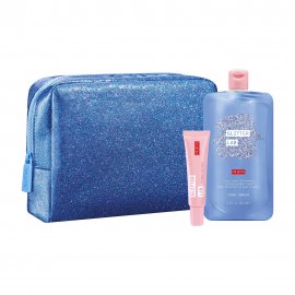 Pupa Набор Glitter Lab Shiny Remedy Set II Крем для тела+Бальзам для губ+Косметичка
