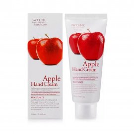 3W Clinic Pure Natural Крем для рук гладкость и блеск Apple 100мл