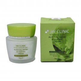 3W Clinic Aloe Full Water Крем для лица с экстрактом алоэ 50мл